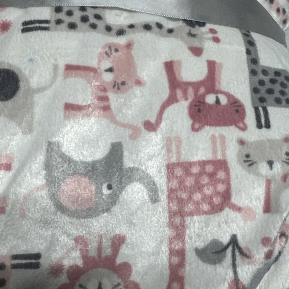 NEW DREAMERS SHERPA BABY Girl 30 X 40 JUNGLE Pink BLANKET Shower Gift